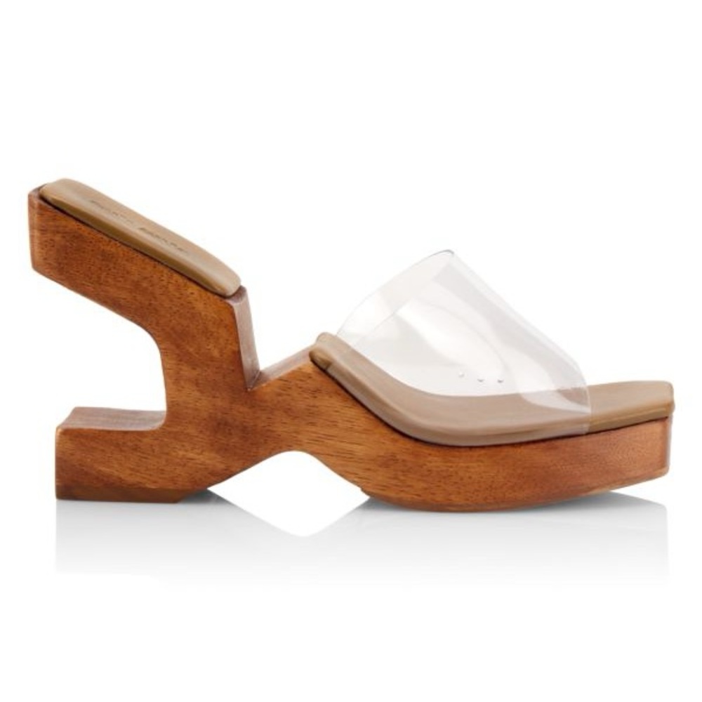 Cult Gaia Aderyn Wooden Sandals Size 39